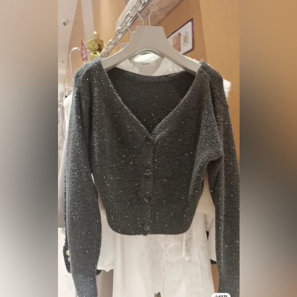 Snidel Women's Sequin Knit Cardigan - Picture 2 of 6